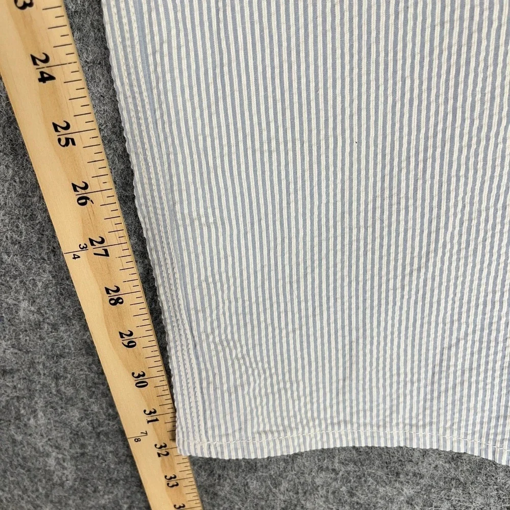 7 For All Mankind Pants Mens 38‎ Made USA Seersucker Button Fly Retro Workwear